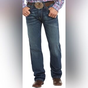ARIAT Denim Men's M4 Adkins Turnout Relaxed Boot Cut Jeans Cowboy sz 38 /30 F16